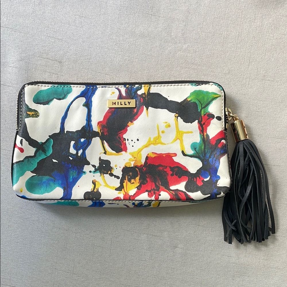 Milly Colorful Clutch with Tassel Detail
